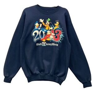 Walt Disney World Mickey Mouse Sweatshirt‎ Blue Medium